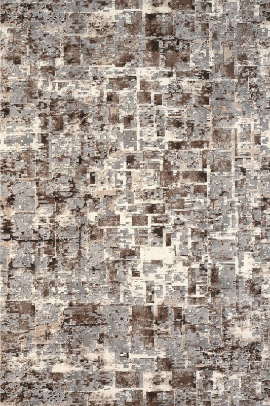 Μοντέρνο χαλί καφέ Thema 3575/958 - ΡΟΤΟΝΤΑ 2,50x2,50 Colore Colori