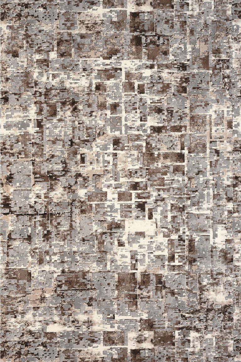 DIRECT-THEMA-3575-958-cropped Μοντέρνο χαλί καφέ Thema 3575/958 -  ΡΟΤΟΝΤΑ  2x2 Colore Colori - Image 1
