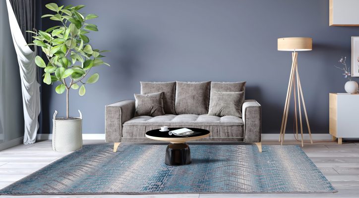 THEMA_-4660-933-scaled Χαλί μοντέρνο ψηφιδωτό γκρι γαλάζιο Thema 4660/933 - 2,00x2,50 Colore Colori - Image 3