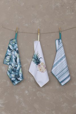 Σετ Πετσέτες Κουζίνας (3 x 40x60) - Azure της Nima Home 100% Microfiber (Σετ (3 x 40x60))