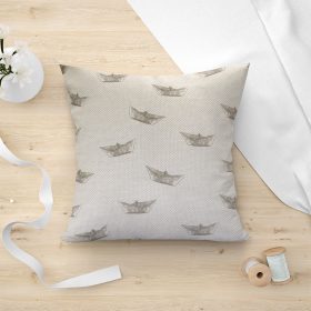 LINO ΜΑΞΙΛΑΡΟΘΗΚΗ PAPER BOAT 801 GREY 45X45 80% Βαμβάκι 20% Πολυέστερ