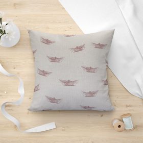 LINO ΜΑΞΙΛΑΡΟΘΗΚΗ PAPER BOAT 301 PINK 45X45 80% Βαμβάκι 20% Πολυέστερ