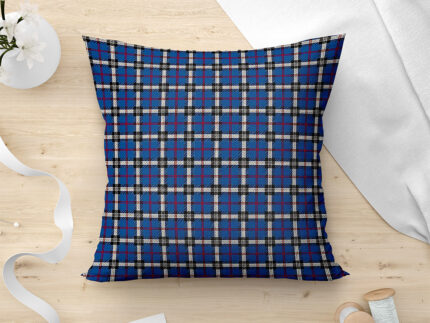 LINO ΜΑΞΙΛΑΡΟΘΗΚΗ TARTAN 602 BLUE 45X45 80% Βαμβάκι 20% Πολυέστερ