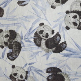 LINO ΜΑΞΙΛΑΡΟΘΗΚΗ PANDA BEAR 601 BLUE 45X45 80% Βαμβάκι 20% Πολυέστερ - Image 2
