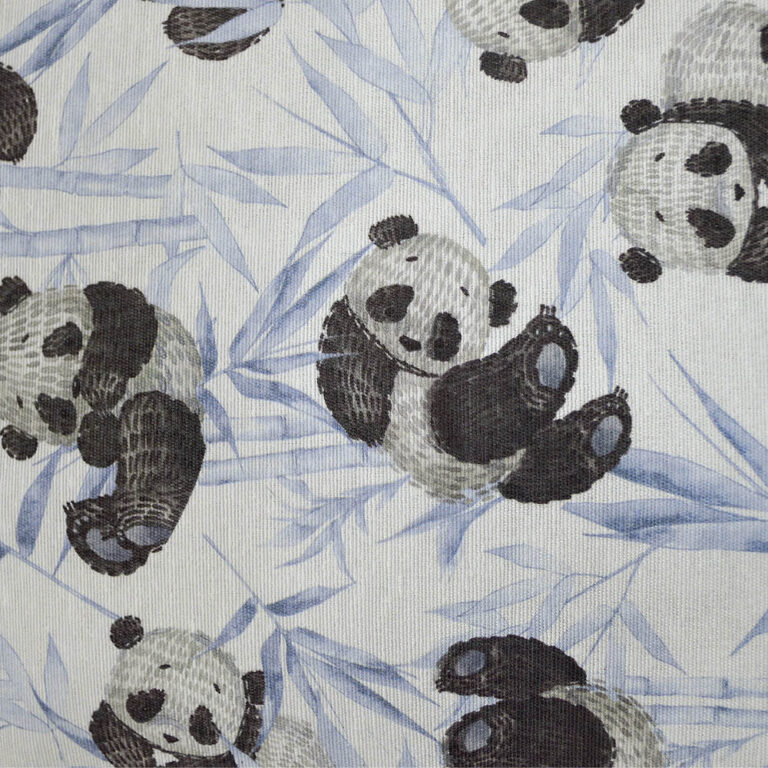 LINO ΜΑΞΙΛΑΡΟΘΗΚΗ PANDA BEAR 601 BLUE 45X45 80% Βαμβάκι 20% Πολυέστερ - Image 2
