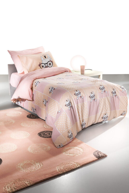 Σεντόνια σετ 3τμχ ROSIE Pinky 160X260 της Saint Clair (100% COTTON)