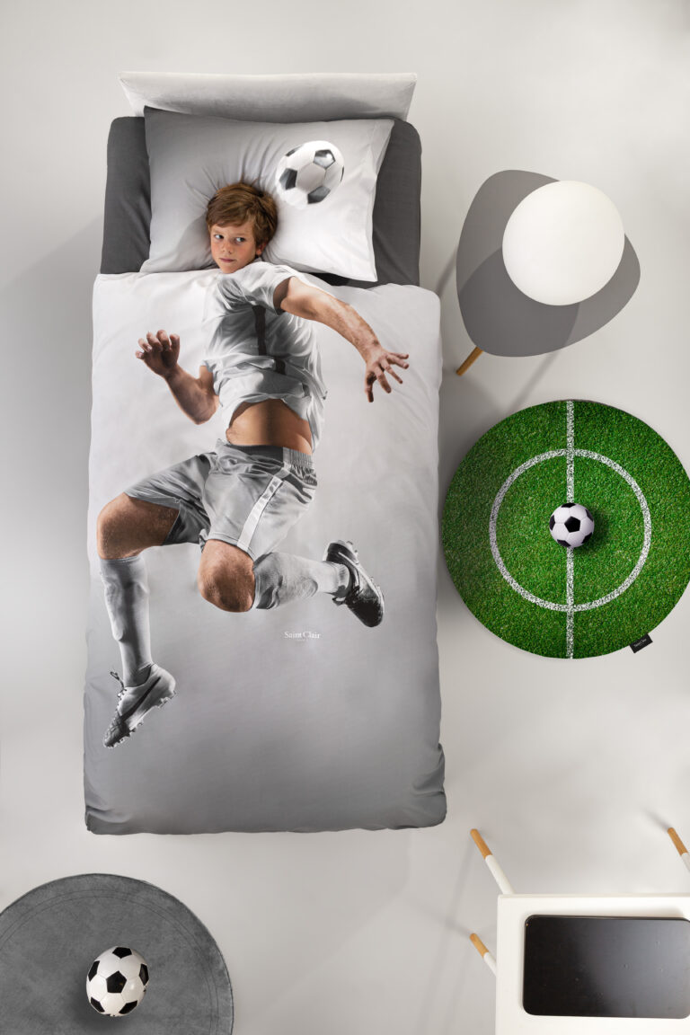 1712030221007 Παπλωματοθήκη με μαξιλαροθήκη STRIKER 160x225  της Saint Clair (microsuede top, 100% cotton backing) - Image 1