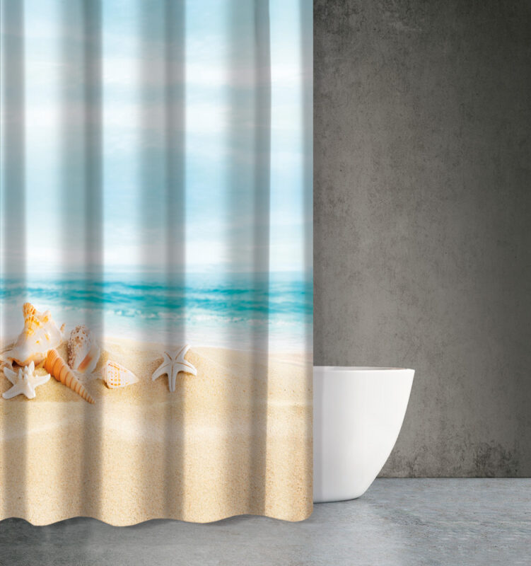 Κουρτίνα μπάνιου SEAWATER DES 615 180x200  της Saint Clair (100% POLYESTER) - Image 1