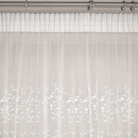 LINO ΚΟΥΡΤΙΝΑ ZENIO WHITE ΜΕ ΤΡΕΣΑ 280X300 100% Πολυέστερ - Image 2