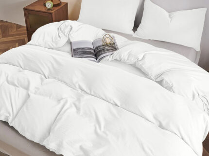 LINO ΣΕΝTΟΝΙ MODERNA WHITE 240X260 100% Βαμβάκι Περκάλι