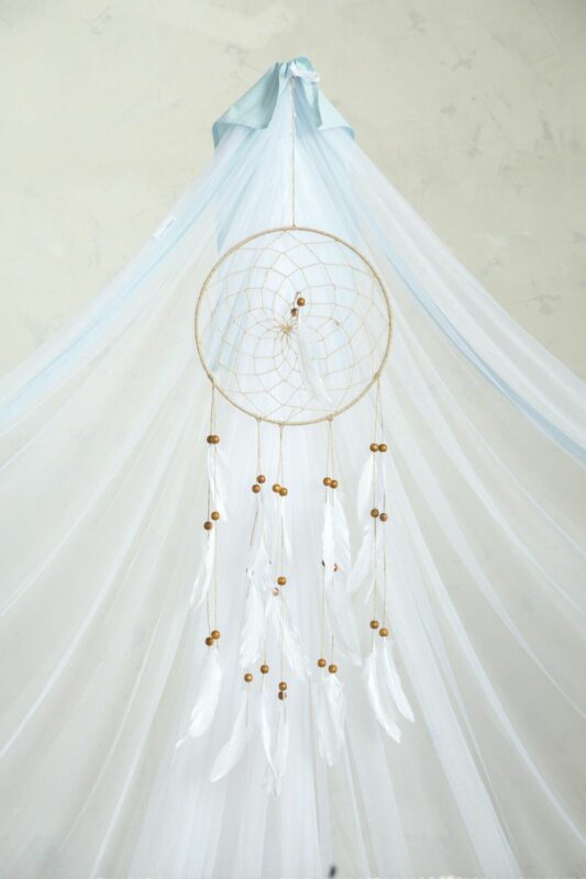 Κουνουπιέρα - Nappy Light Blue της Nima Bebe 100% Polyester Κουνουπιέρα 200x600