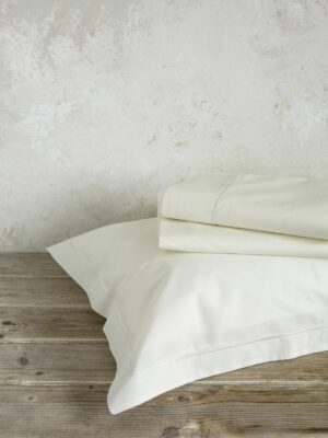 Σετ Σεντόνια Γίγας Forever - Ivory της Nima Home 100% Satin Cotton, 220 T.C. Γίγας (2 x 270x280 + 2 Μαξιλαροθήκες Oxford 4 πλευρών 52x72+5)