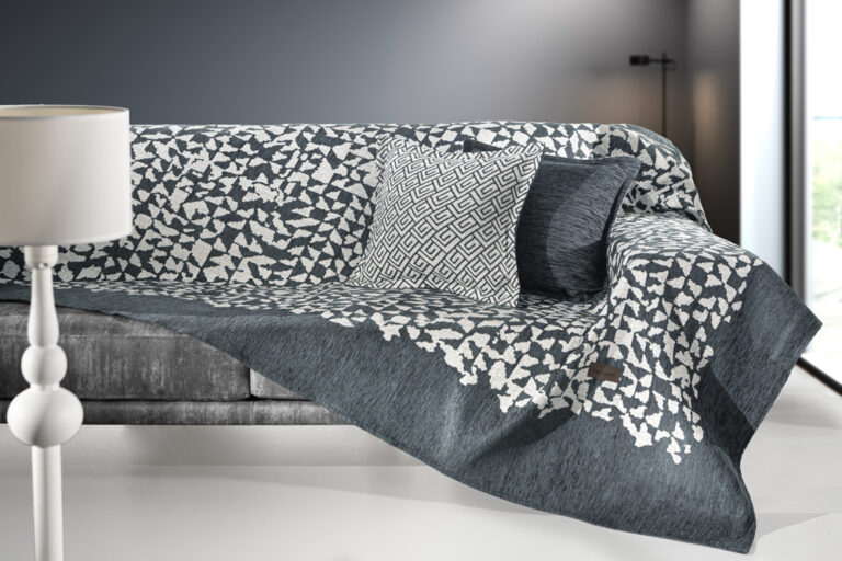 1133030123053.jpg Ριχτάρι Duomo Anthracite Διθέσιου Καναπέ 180Χ250 της Guy Laroche (37% cotton-21% polyester-42% acrylic) - Image 1