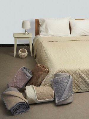 Κουβερλί Fiber Ecru/Beige Μονό (160x220) SUNSHINEHOME - Image 3