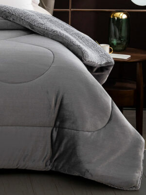 Κουβερτοπάπλωμα Coral Light Grey Υπέρδιπλο (220x240) SUNSHINEHOME - Image 2