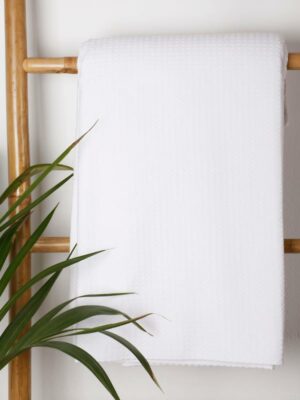 Κουβέρτα πικέ cotton White Υπέρδιπλη (230x265) SUNSHINEHOME