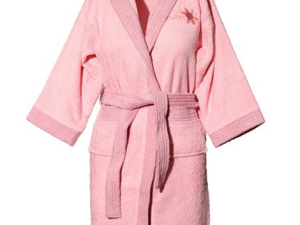 Mπουρνούζι παιδικό με κουκούλα Pink Ηλικία 12-14 SUNSHINEHOME