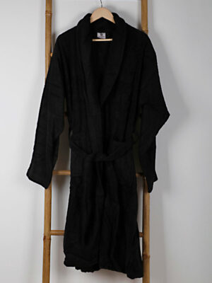 Μπουρνούζι Sato Black Large SUNSHINEHOME - Image 2