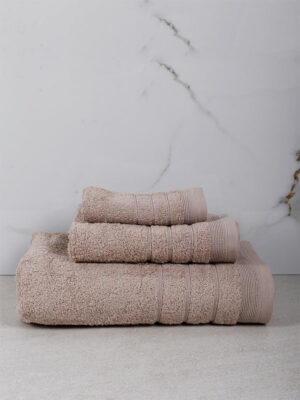 Πετσέτα Χίμπουρι 11 Medium Beige Σετ 3 τεμ. SUNSHINEHOME