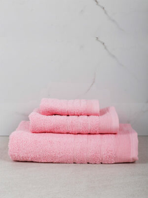 Πετσέτα Χίμπουρι 1 Pink Μπάνιου (70x140) SUNSHINEHOME