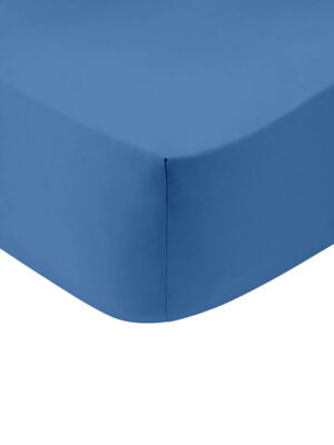 Κατωσέντονο Cotton Feelings με λάστιχο 104 Blue Υπέρδιπλο (180x200+30) SUNSHINEHOME