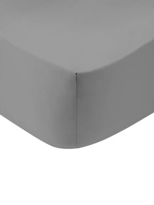 Κατωσέντονο Cotton Feelings με λάστιχο 107 Dark Grey Ημίδιπλο (120x200+30) SUNSHINEHOME