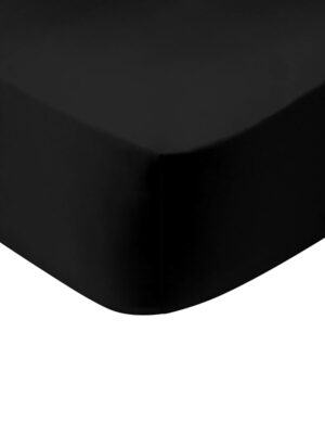 Κατωσέντονο Cotton Feelings με λάστιχο 111 Black Υπέρδιπλο (180x200+30) SUNSHINEHOME