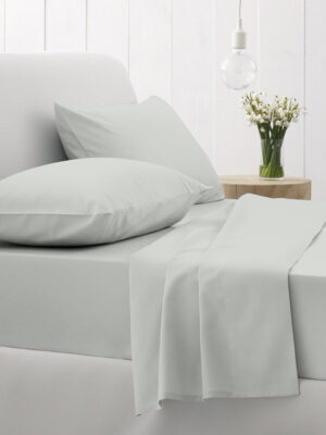 Σεντόνι Cotton Feelings φλατ 106 Light Grey Υπέρδιπλο (235x270) SUNSHINEHOME - Image 2