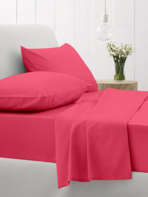 Σεντόνι Cotton Feelings φλατ 112 Fuchsia Υπέρδιπλο (235x270) SUNSHINEHOME - Image 2