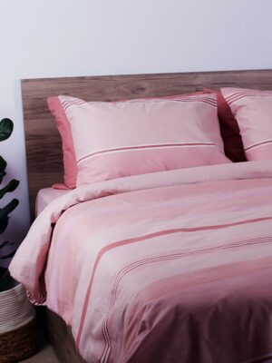 Σετ Σεντόνια Cotton Feelings 2034 Pink Υπέρδιπλο (235x270) SUNSHINEHOME - Image 2