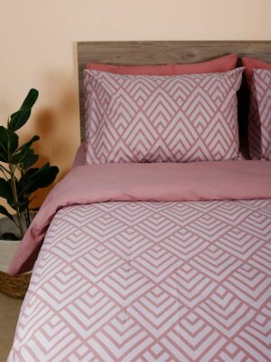 Σετ Σεντόνια Cotton Feelings 2036 Pink King Size (260x270) SUNSHINEHOME - Image 3