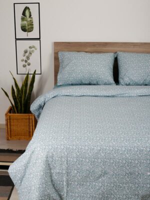 Σετ Σεντόνια Cotton Feelings 920 Aqua Υπέρδιπλο με λάστιχο (170x205+30) SUNSHINEHOME