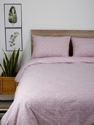 Σετ Σεντόνια Cotton Feelings 920 Pink Διπλό (200x270) SUNSHINEHOME