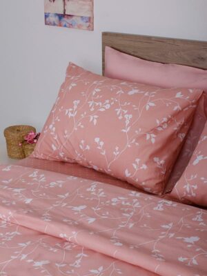 Σετ Σεντόνια Cotton Feelings 924 Pink Μονό (165x270) SUNSHINEHOME - Image 3