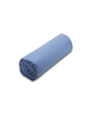 Κατωσέντονο Menta με λάστιχο 17 Blue Ημίδιπλο (120x200+25) SUNSHINEHOME