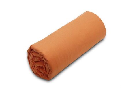 Κατωσέντονο Menta με λάστιχο 7 Orange Ημίδιπλο (120x200+25) SUNSHINEHOME