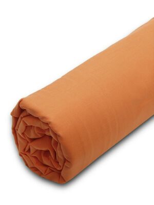 Κατωσέντονο Menta με λάστιχο 7 Orange Ημίδιπλο (120x200+25) SUNSHINEHOME - Image 2