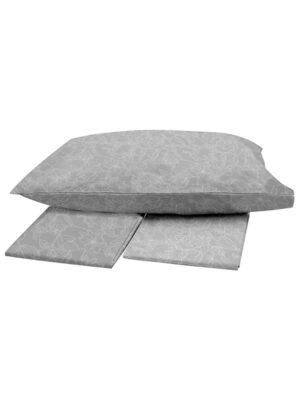 Σετ Σεντόνια Menta Εμπριμέ 020 Grey Μονο (160x250) SUNSHINEHOME - Image 2