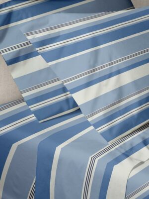 Σετ Σεντόνια Menta Εμπριμέ 550 Blue Υπέρδιπλο (235x250) SUNSHINEHOME