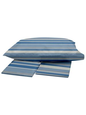 Σετ Σεντόνια Menta Εμπριμέ 550 Blue Υπέρδιπλο (235x250) SUNSHINEHOME - Image 2
