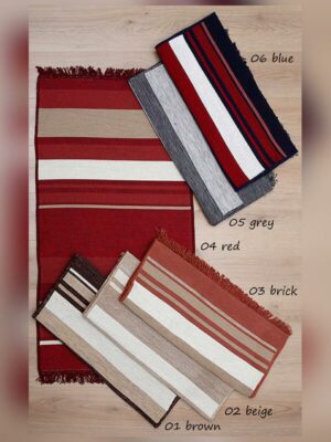 Πατάκι υφαντό Peny Red 70x120 SUNSHINEHOME - Image 2
