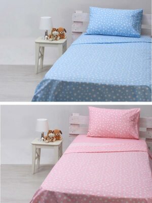 Σετ Σεντόνια cotton feelings 22 Pink Μονό (165x270) SUNSHINEHOME - Image 2