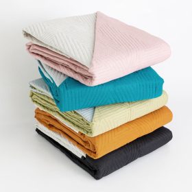 Κουβερλί Premium Μονό 160 x 240 cm  100% Πολυέστερ Ταμπά-Εκρού BOREA - Image 2