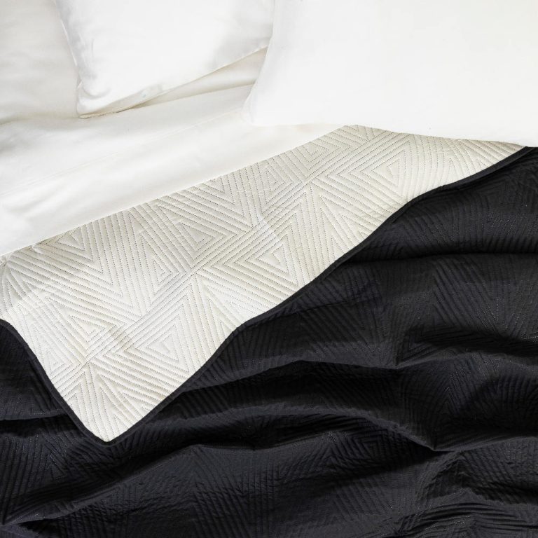 Κουβερλί Premium Μονό 160 x 240 cm  100% Πολυέστερ Μαύρο-Εκρού BOREA - Image 19