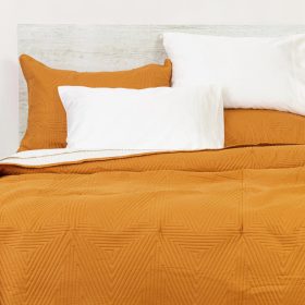 Κουβερλί Premium Υπέρδιπλο 220 x 240 cm  100% Πολυέστερ Ταμπά-Εκρού BOREA - Image 9