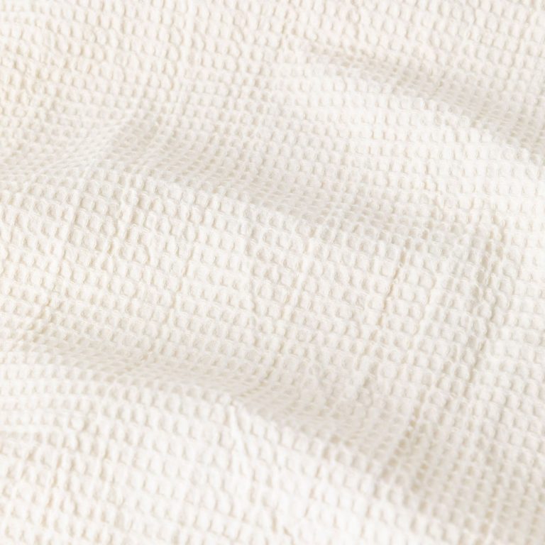 Κουβέρτα Πικέ Waffle Μονή 160 x 260 cm  80% Βαμβάκι-20% Viscose Λευκό BOREA - Image 7