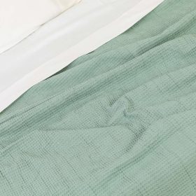 Κουβέρτα Πικέ Waffle Υπέρδιπλη 230 x 260 cm 80% Βαμβάκι-20% Viscose Γκρι BOREA - Image 3