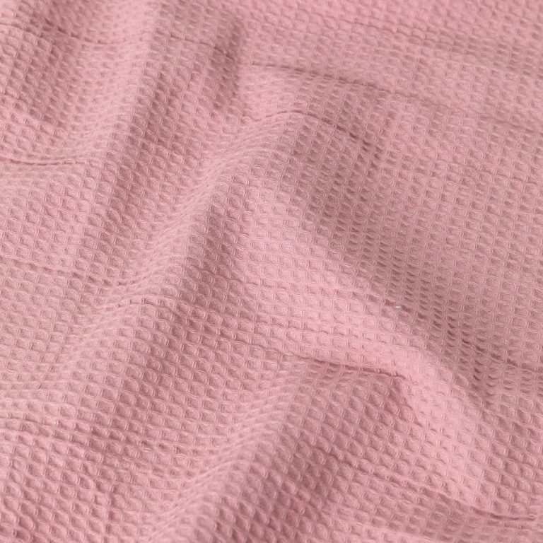Κουβέρτα Πικέ Waffle Υπέρδιπλη 230 x 260 cm  80% Βαμβάκι-20% Viscose Ροζέ BOREA - Image 11