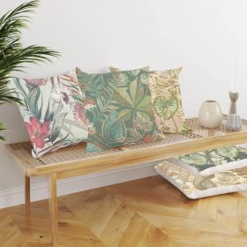 Μαξιλαροθήκη Διακοσμητική Printed Σχέδιο 48 45 x 45 cm 100% Βαμβάκι Εκρού BOREA - Image 2