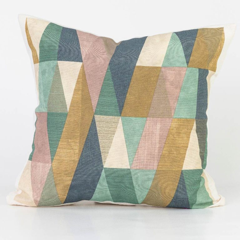 Μαξιλαροθήκη Διακοσμητική Printed Σχέδιο 45 45 x 45 cm 100% Βαμβάκι Εκρού BOREA - Image 1